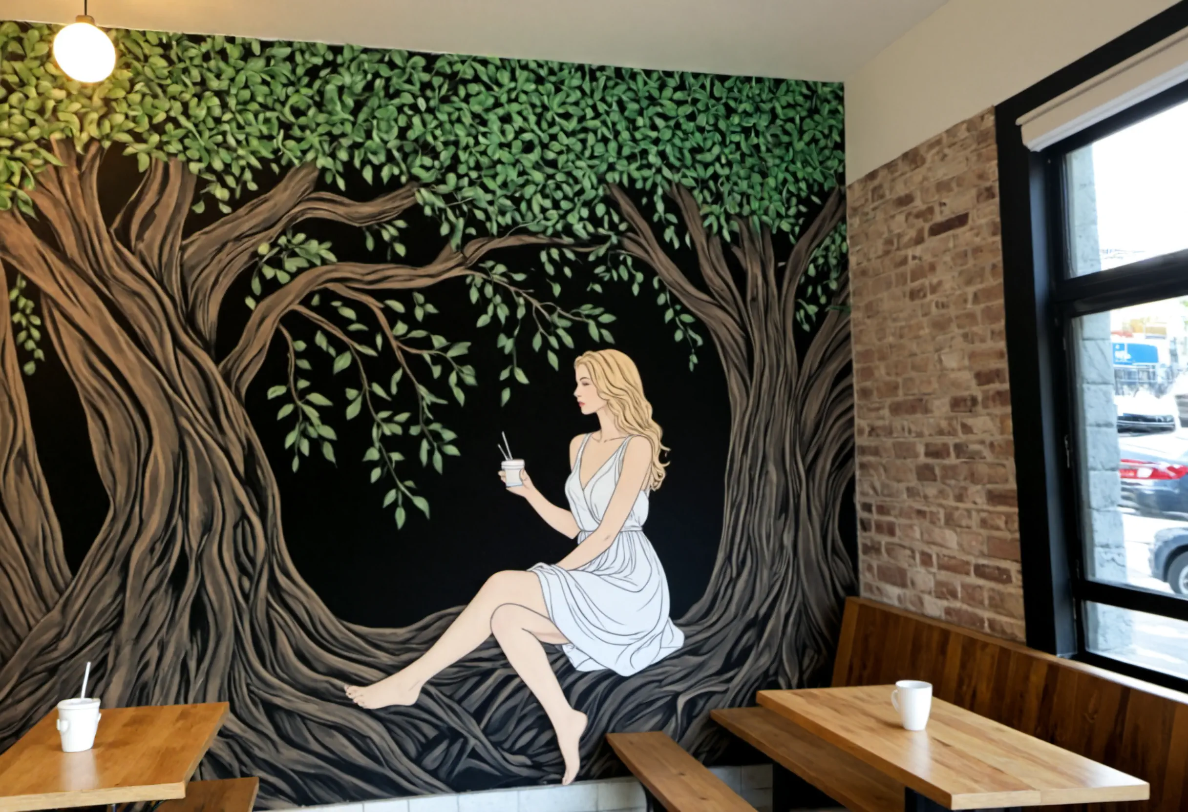 Commercial mural project by Tryjax Construction