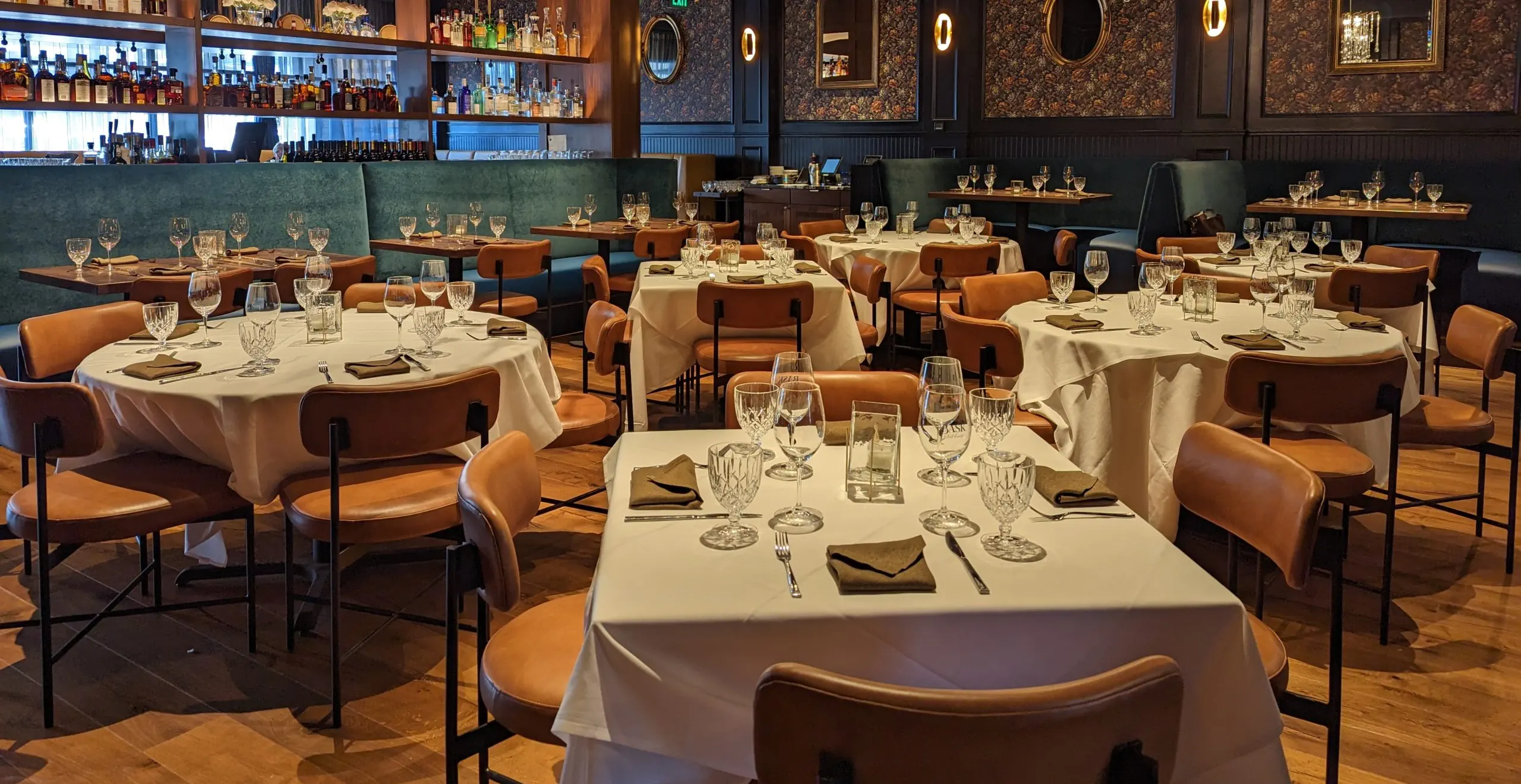 Steakhouse restaurant interior